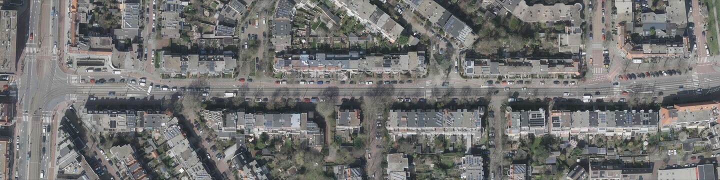 Luchtfoto van de geestbrugweg