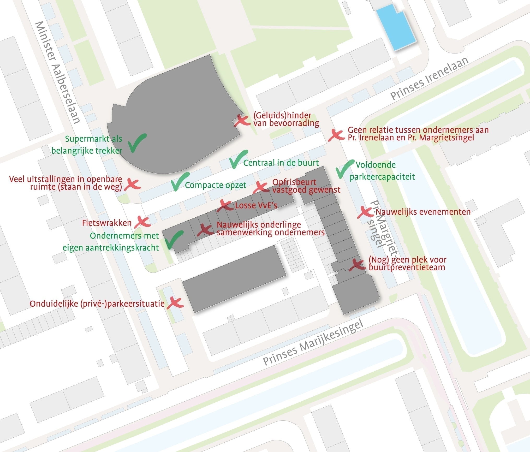 Sterktes en zwaktes winkelgebied Pr. Irenelaan/Pr. Margrietsingel